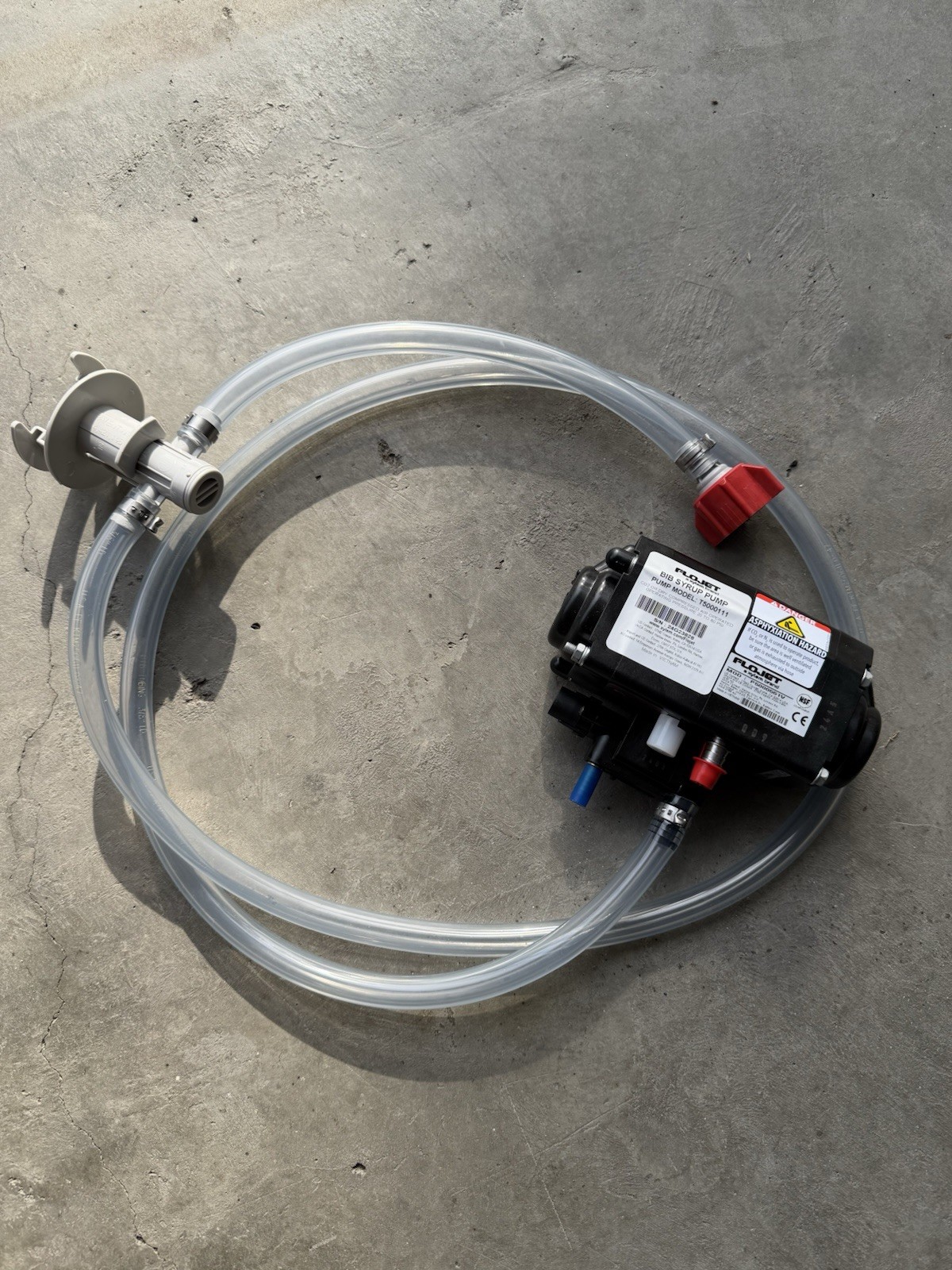 FLOJET Bag In Box Pump P5000 with Mount, 5ft Hose, Coke + Pepsi Connector