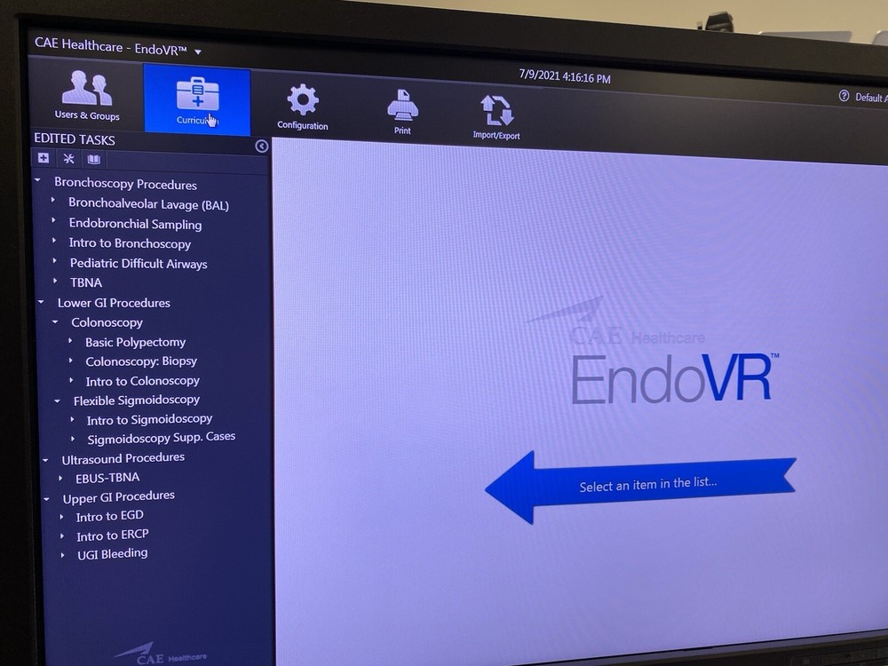 CAE EndoVR Interventional Endoscopy Simulator Upper & Lower GI with Haptic Tech