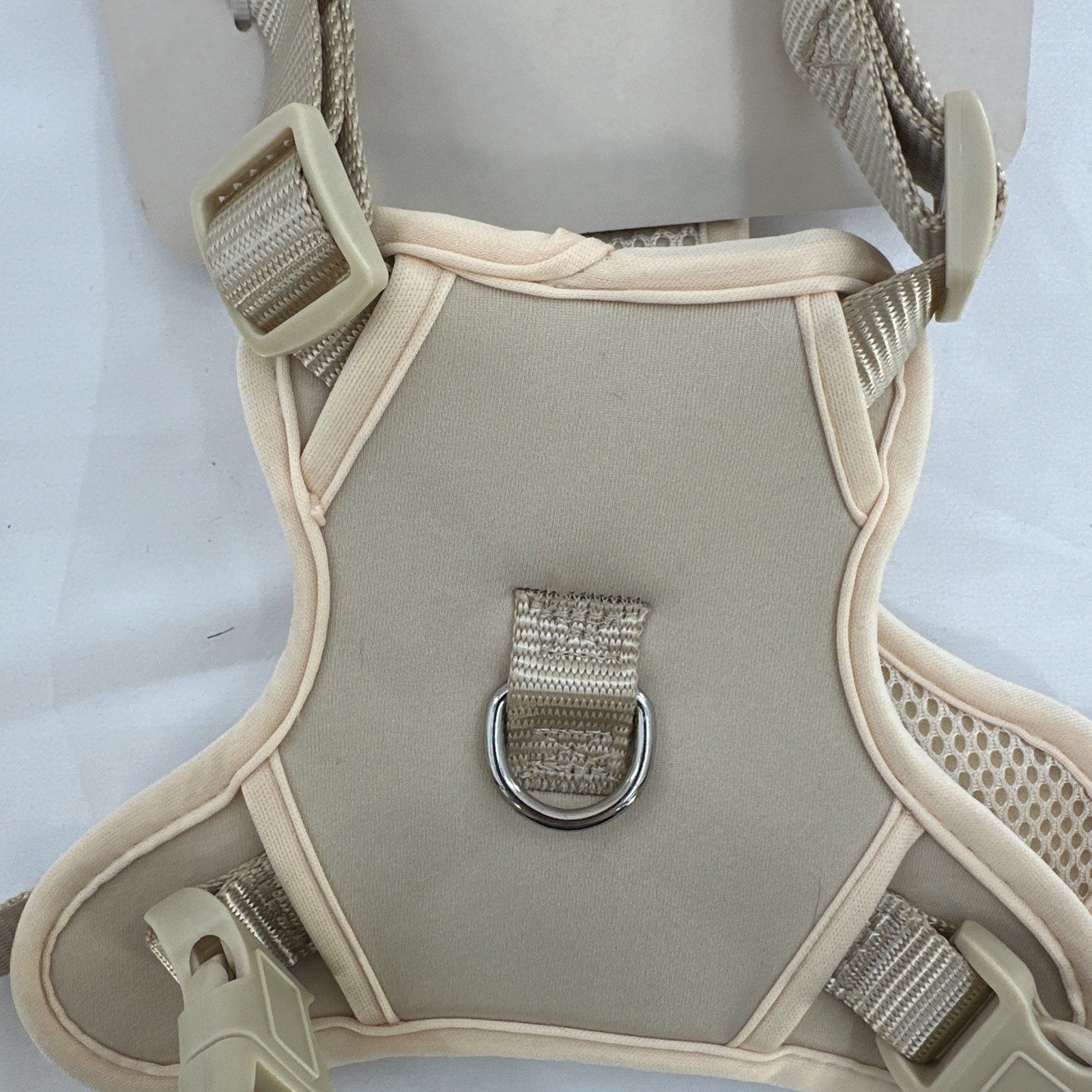 Doghaus Dog Harness LARGE (33-55lb) Cream Ivory Neoprene Mesh Adjustable Durable