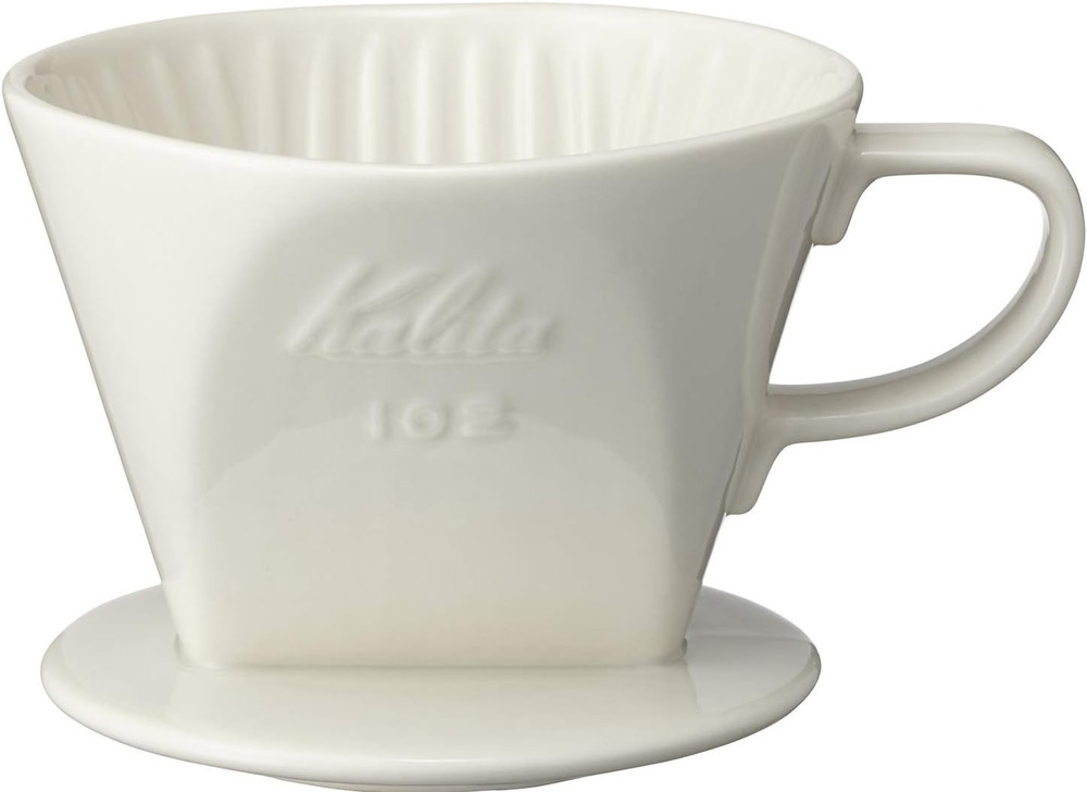- 2001  102 Ceramic Dripper Coffee Dipper, White