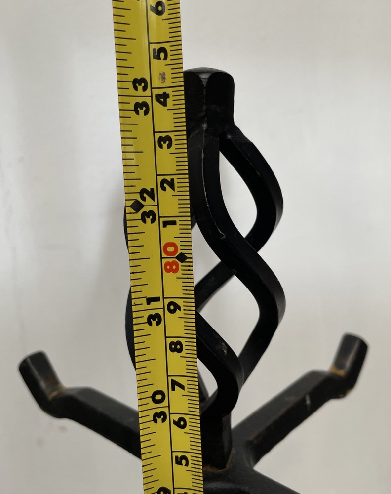 Black Wrought Iron Fireplace Tool Stand