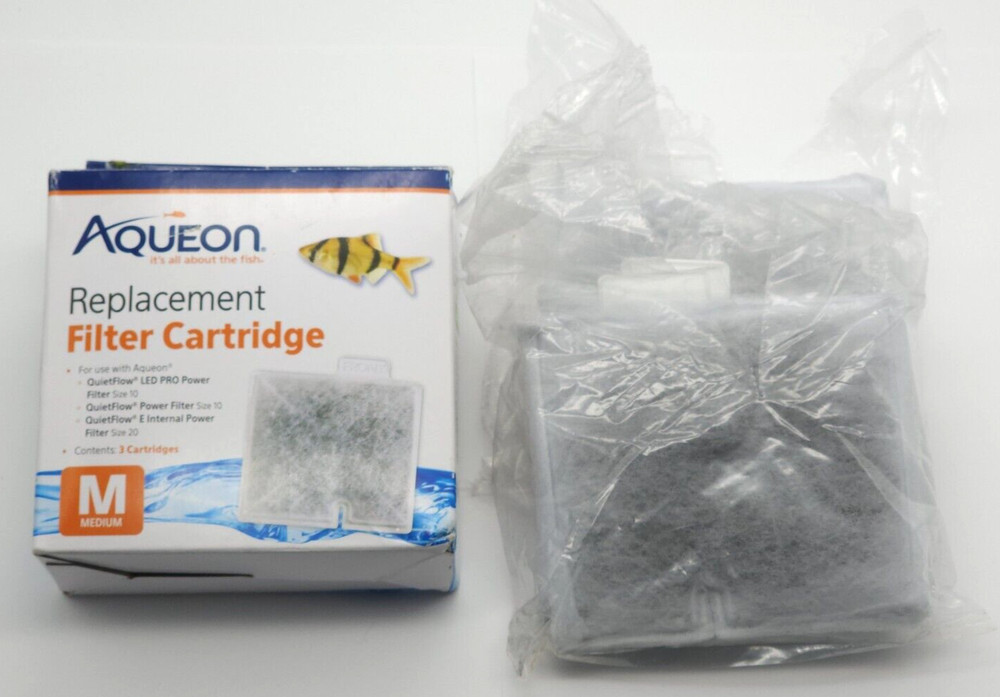 Aqueon Replacement Filter Cartridges MEDIUM 3 Pack Open Box