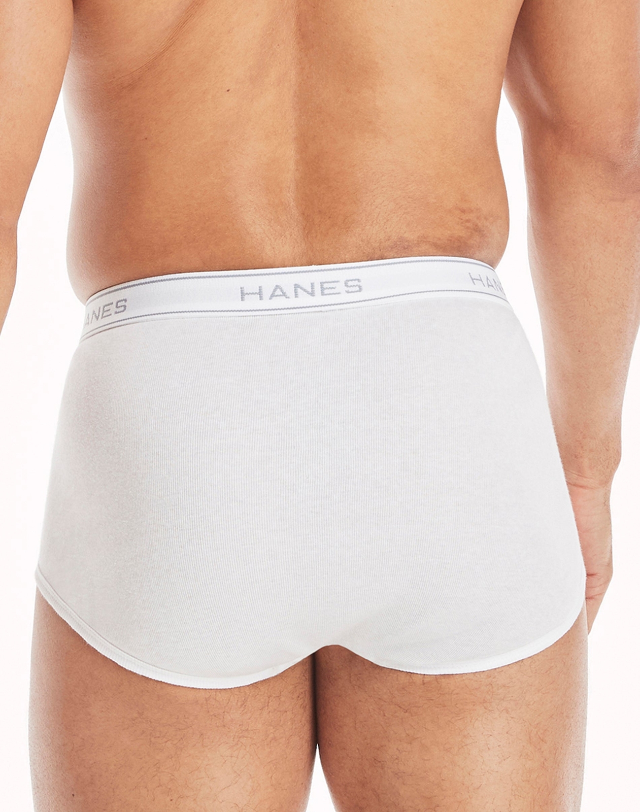 Hanes Briefs 6-Pack Men's Tagless Underwear White ComfortSoft Waistband Wicking