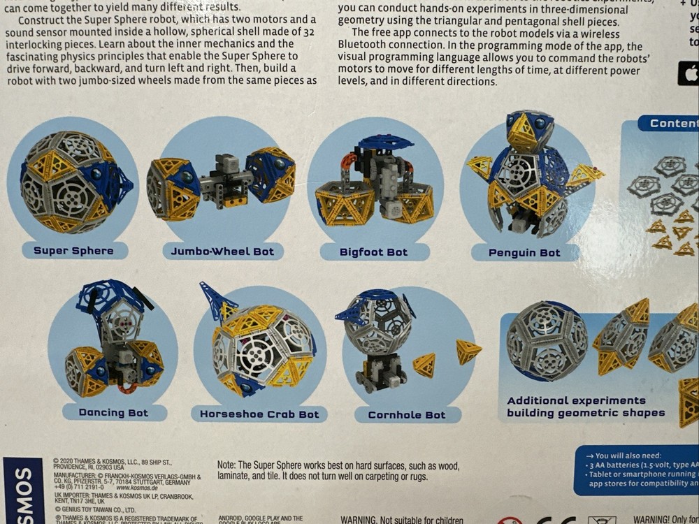 Thames & Kosmos Robotics: Smart Machines Super Sphere Stem Projects Complete