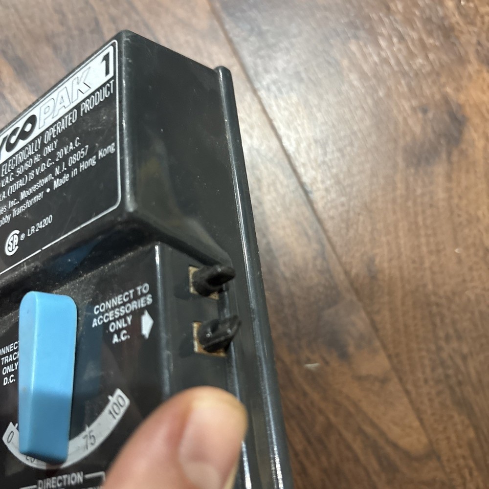 Tyco Pak 1 895 AC/DC HO Scale Model Train Transformer Controller Not Tested