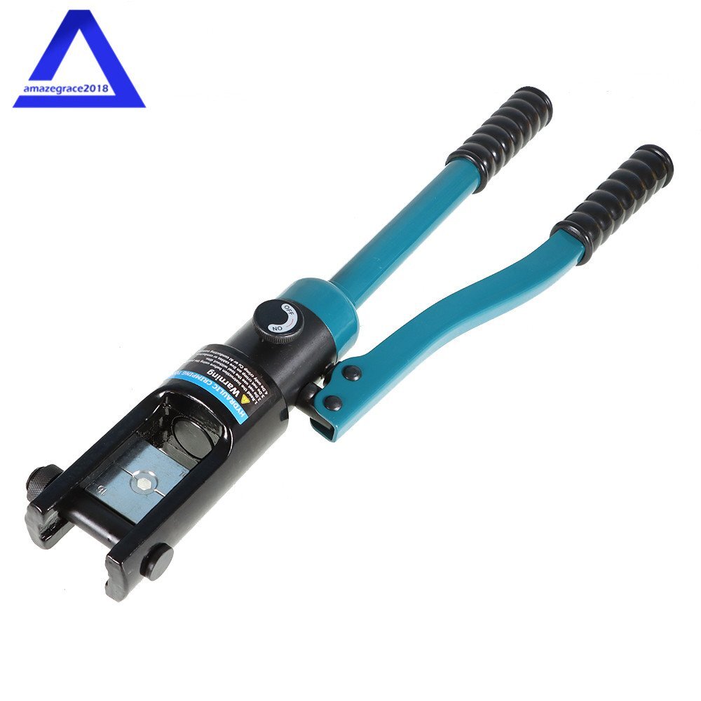 16 Mt Hydraulic Wire Terminal Crimper Battery Cable Lug Crimping Tool W/13 Dies