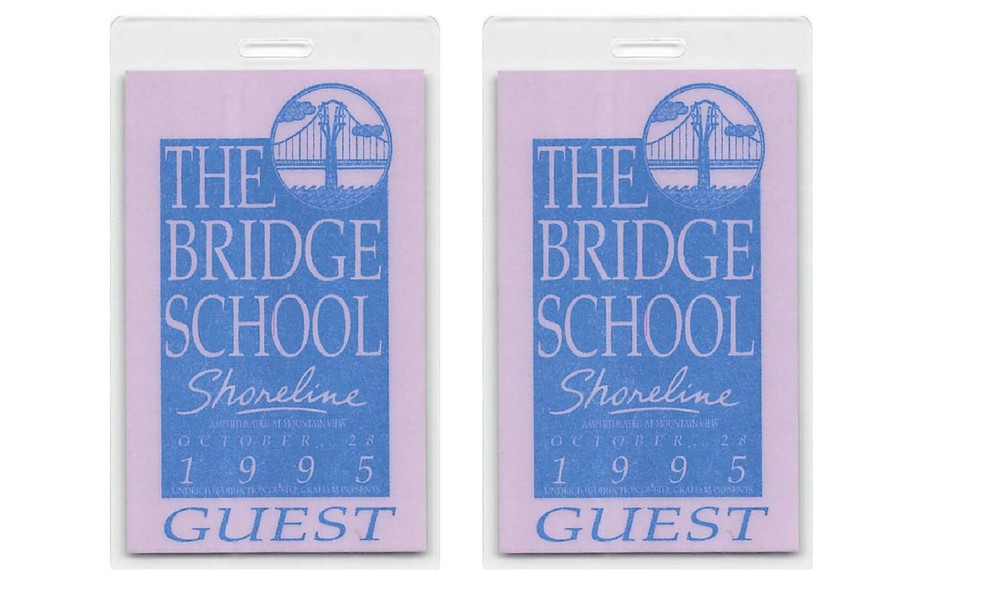 9th Annual Bridge School Benefit Backstage Pass  1995 Bundle 2