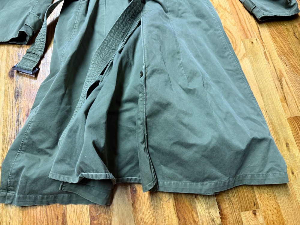 ORIGINAL WWII US ARMY OFFICER M1938 TRENCH JACKET COAT-SIZE XLARGE