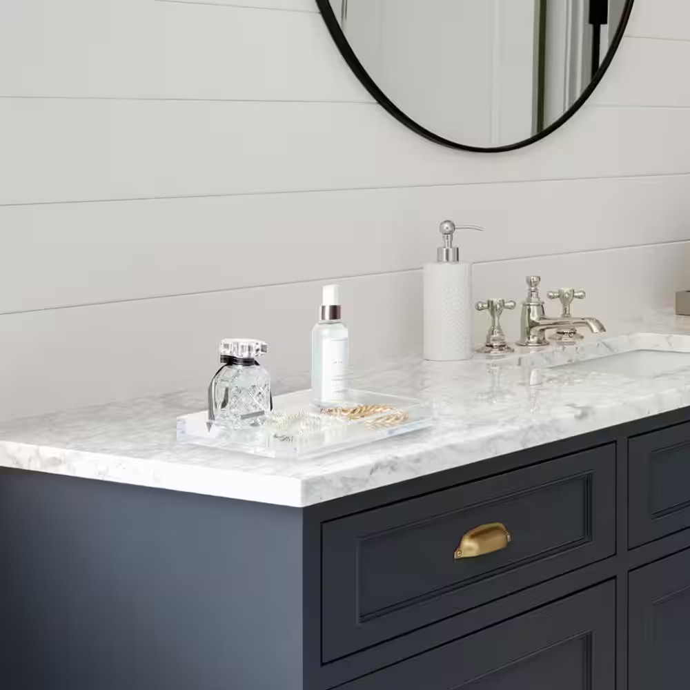 Minimalist Clear Acrylic Catch-All Decorative Tray