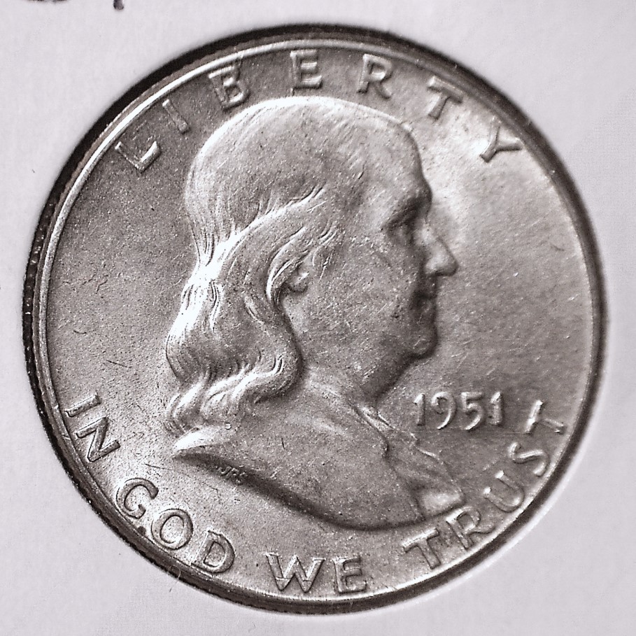 1951 Franklin Half Dollar, BU #3134