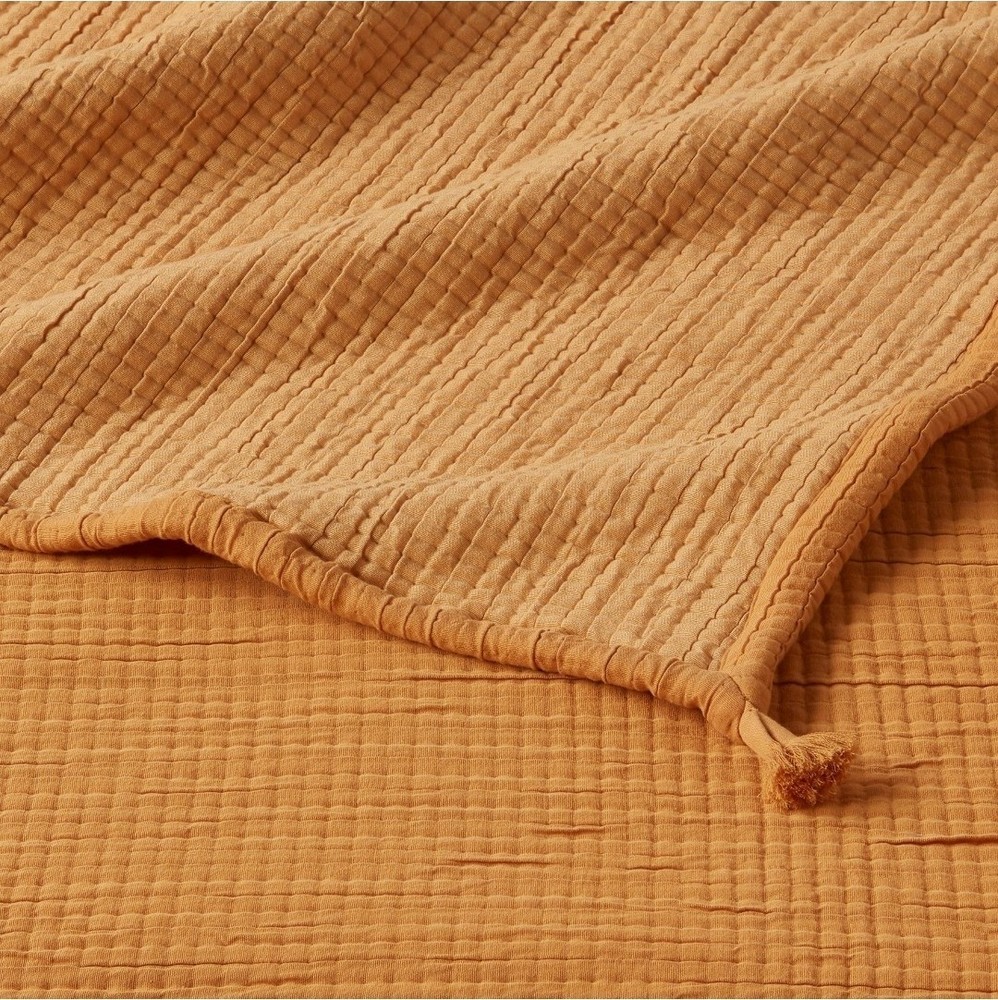 Double Cloth Quilt Mustard King Threshold