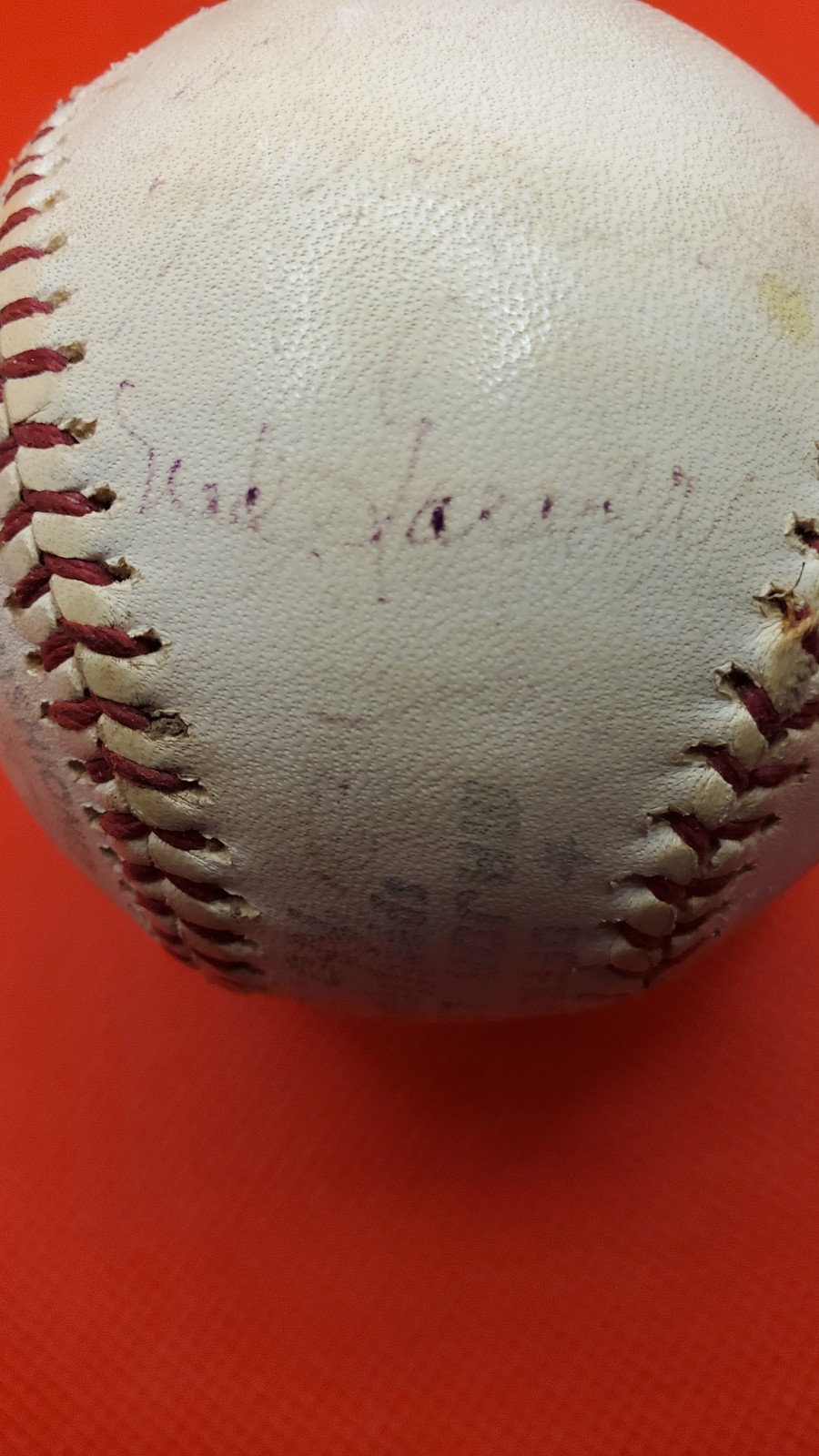 Gary Carter, Enos Slaughter, Gary Templeton Signed Baseball - Beckett - HOF