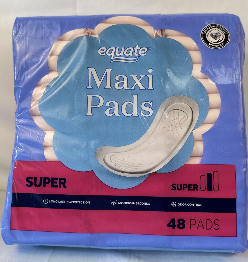 Equate Maxi Pads, Super