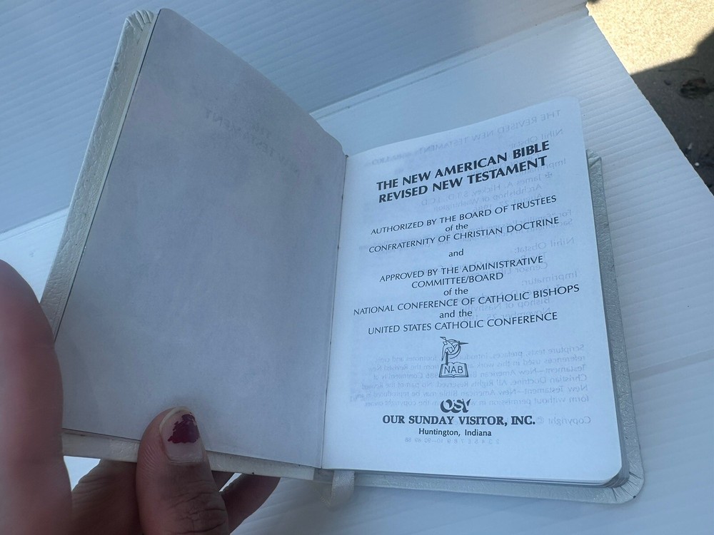 Sterling Silver Front Covered Pocket Bible Hallmarked