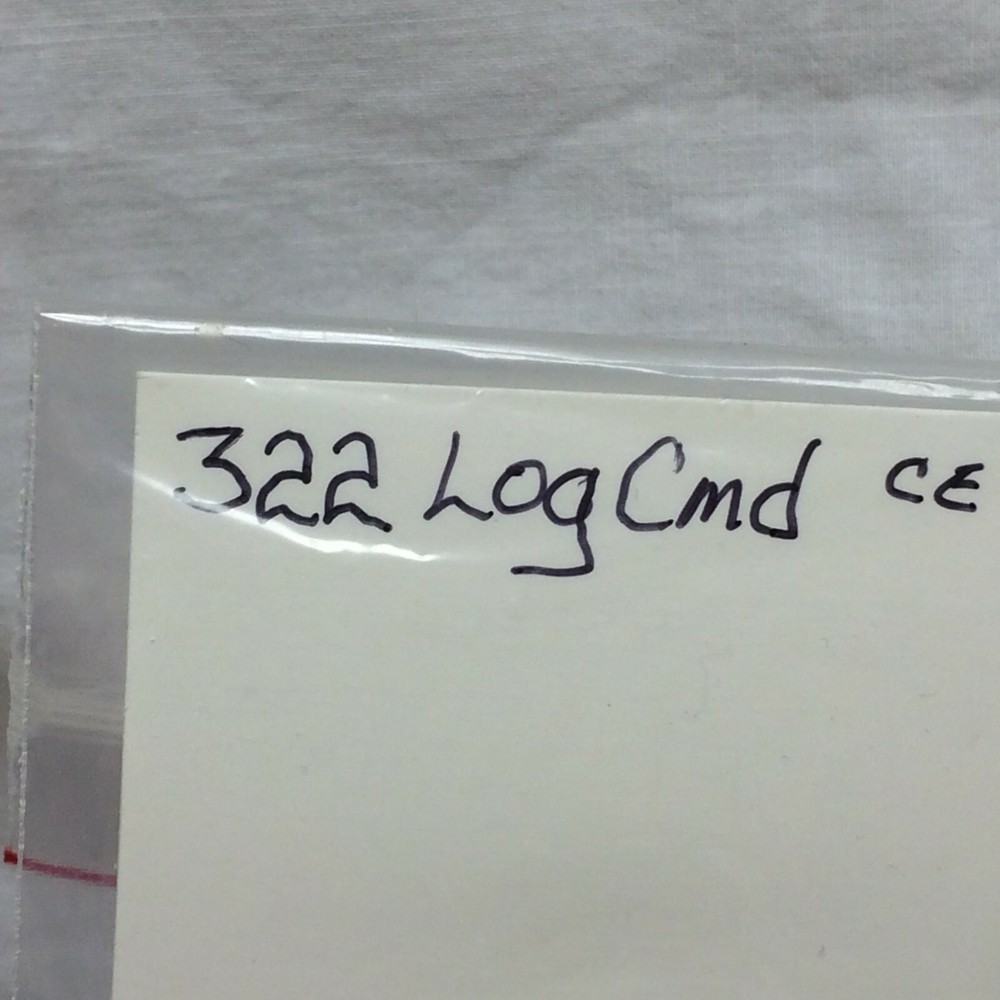 Military Patch Badge 322 Log Cmd