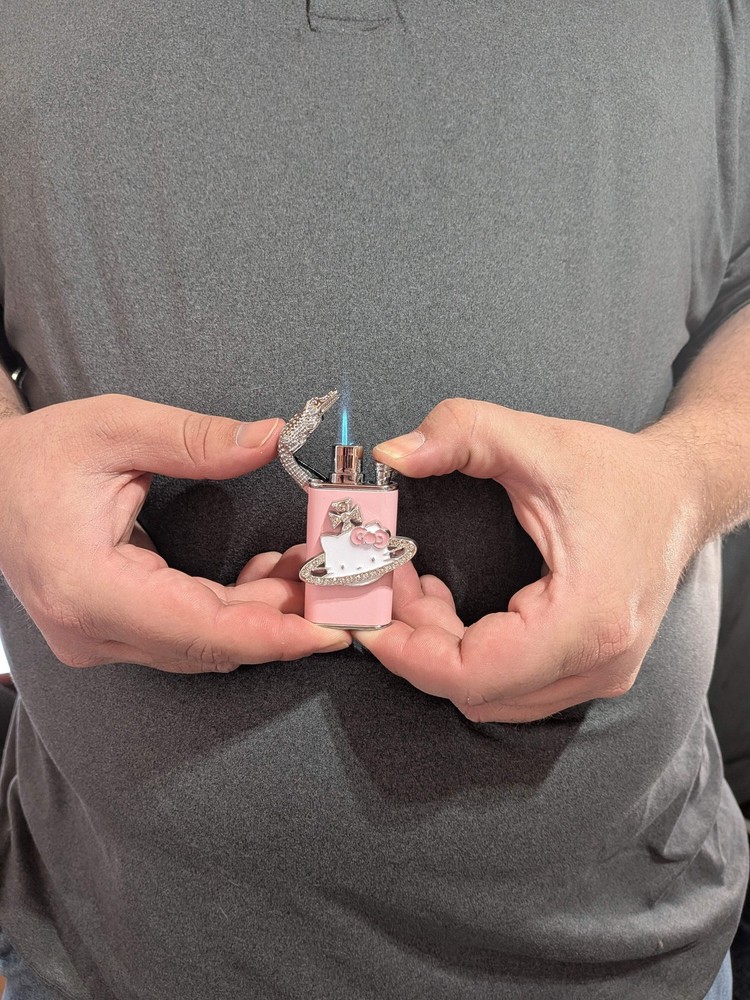 Hello Kitty Duel Flame Lighter Butane.