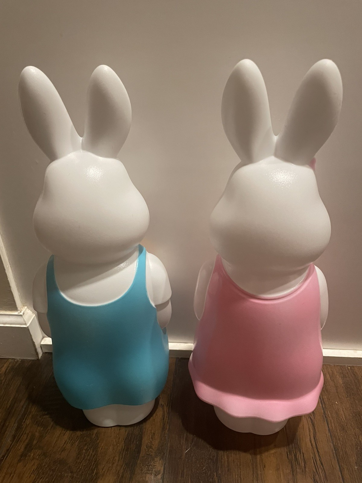 17” Easter Bunny Boy And Girl Blowmolds