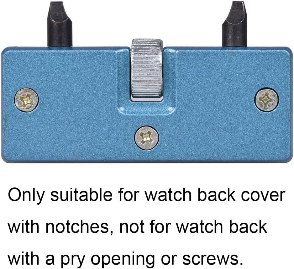 Compact Stainless Steel Watch Case Back Remover Tool – Adjustable Wrench