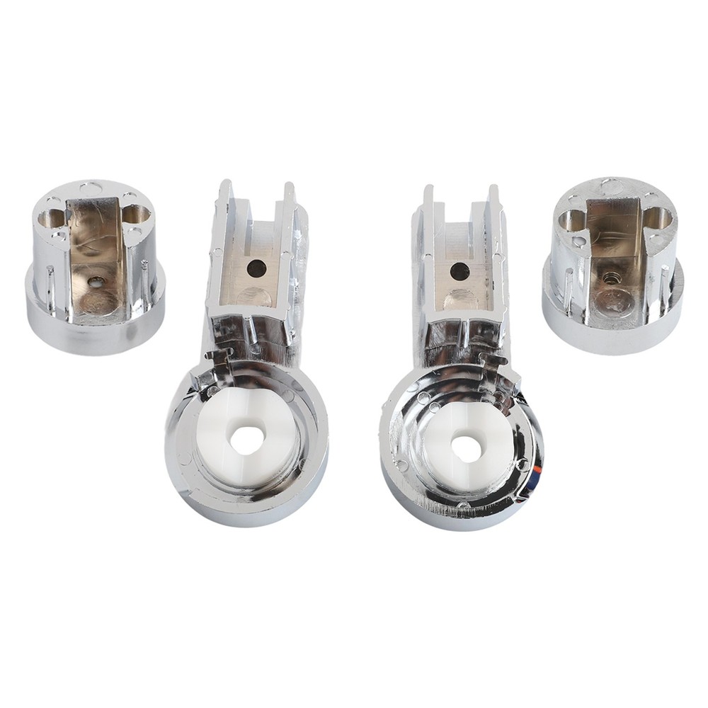 1 Set Bath Hinge Brackets Shower Screen Hinges ABS Chrome Plating Shower Holder