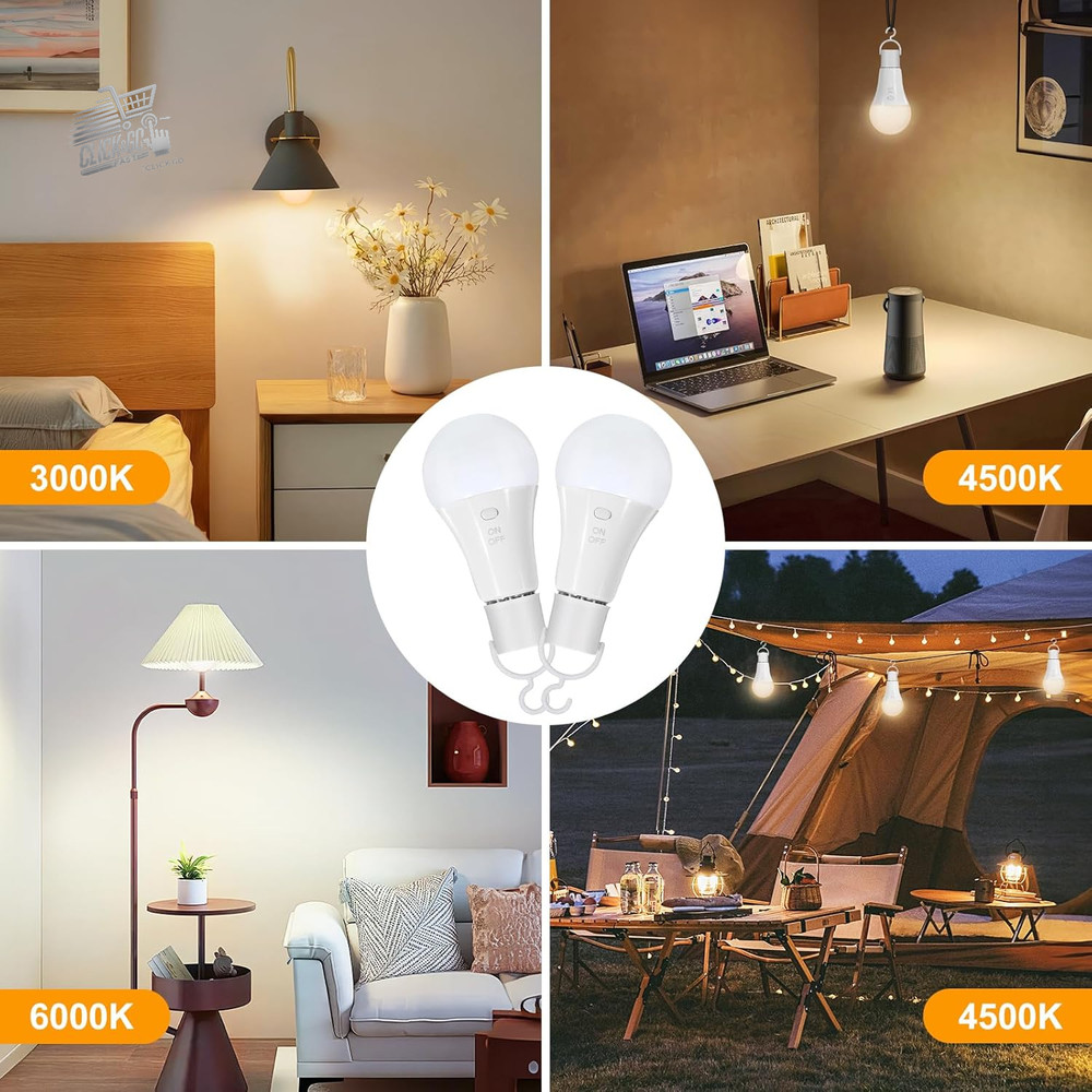 Rechargeable LED Bulb E27 With Timing Function - LED Battery Operated Lights