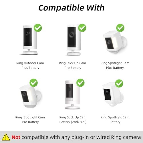 Pack Solar Panel for Ring Camera 8000mAh Battery 5W 5V Ring 2 with Battery