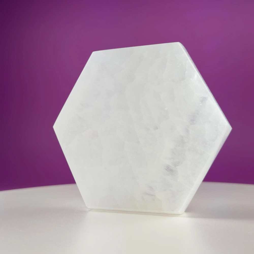 Selenite Hexagon Plate