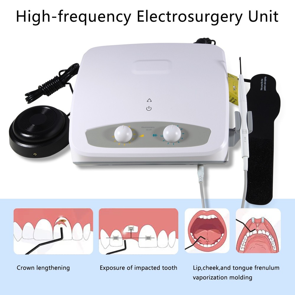 Dental Electro Electrosurgery Unit Machine High Frequency Electric 7PCs Knife