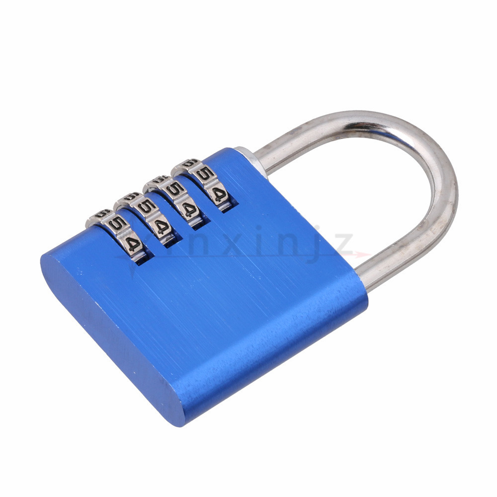 Resettable Combination 4 Digit Number Lock Password Blue