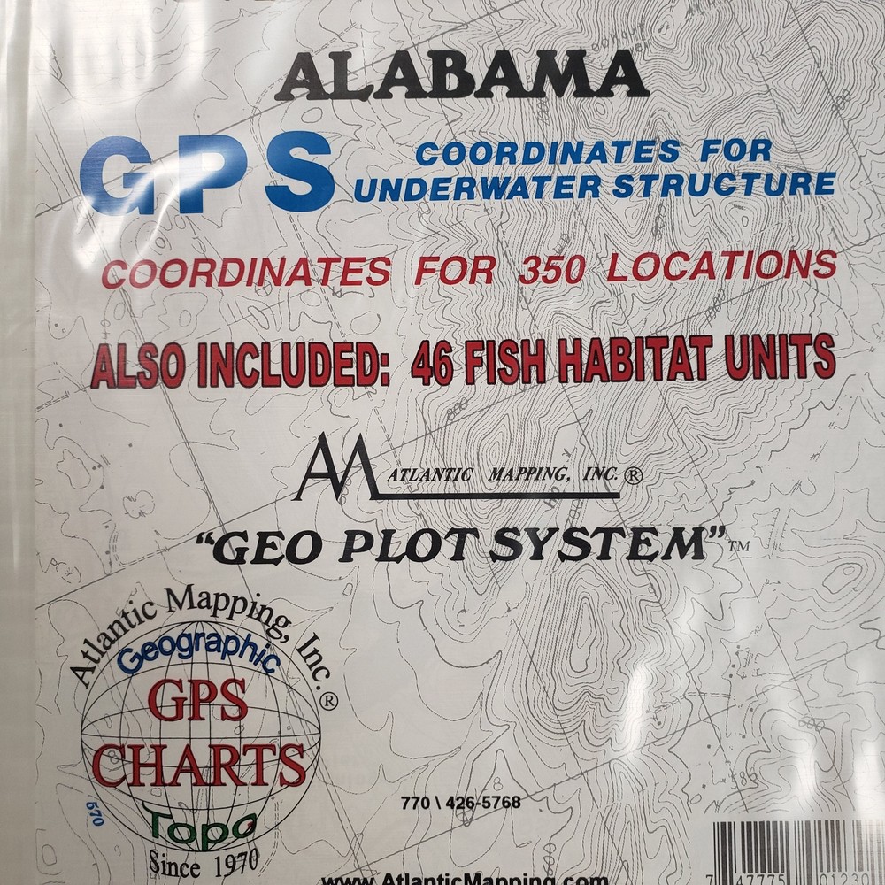 Atlantic Mapping GPS Paper Map Logan Martin