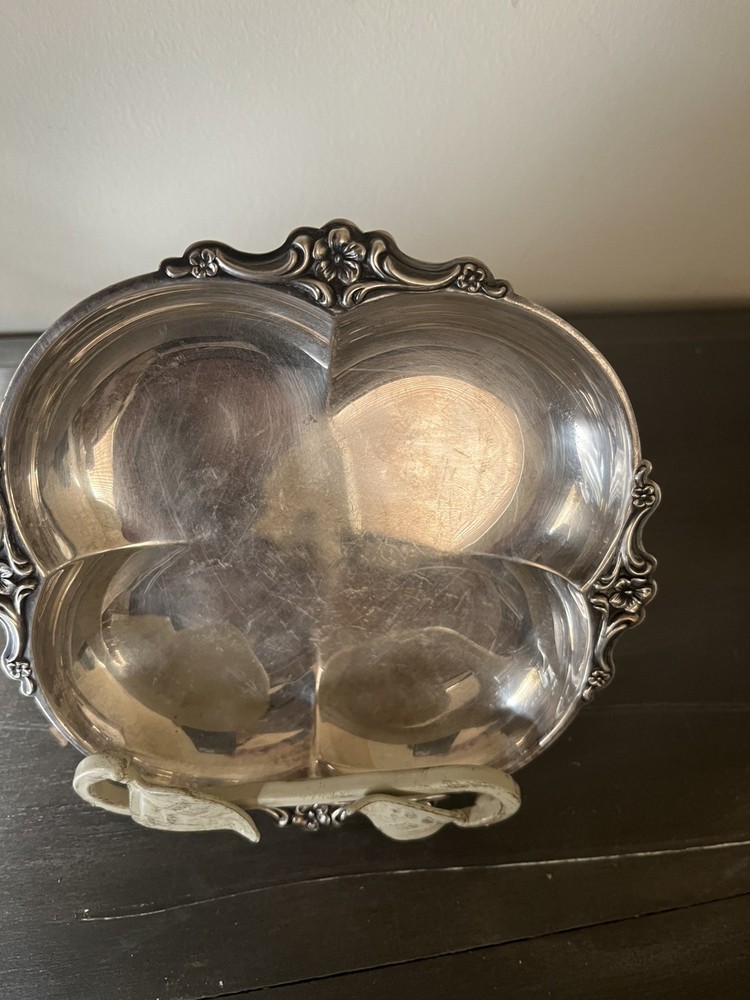 Vintage 4 Section Silver Plated Dish