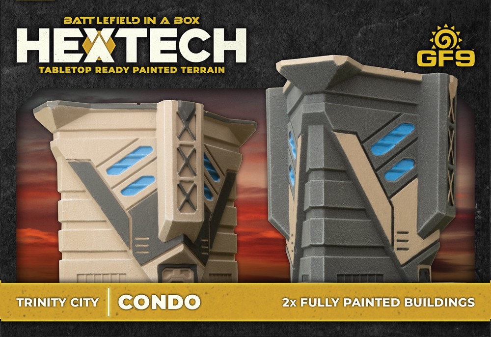 HexTech: Trinity City: Condo (x2) HEXT01 Prepainted Terrain