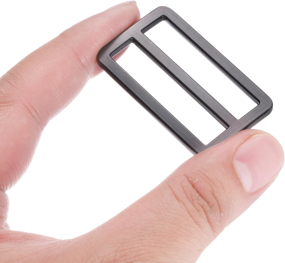 Tri-Glide Slide Button Adjustable Buckle Webbing Strap Fastener for Backpack Bag