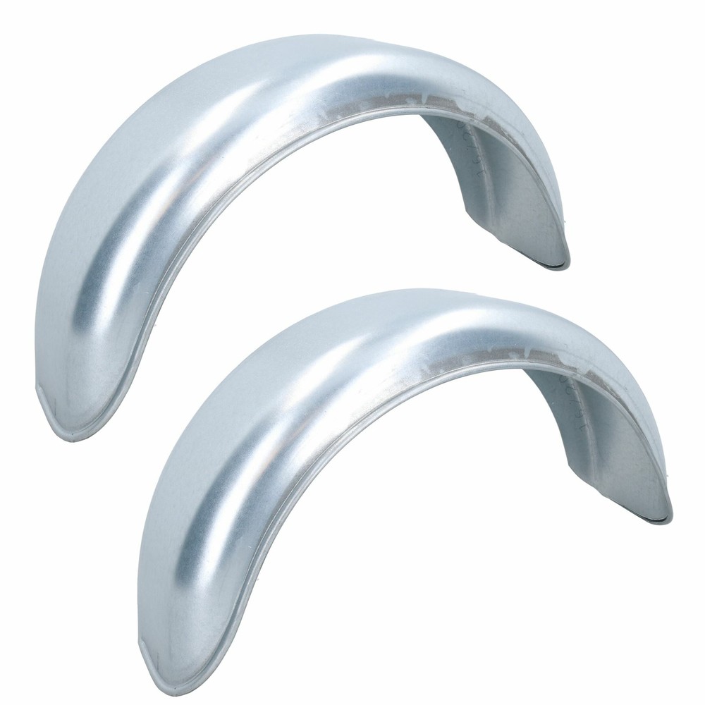 8" Metal Mudguards Fender (Pair) Offset Fit & Mud Guard Angle (LARGE) Brackets