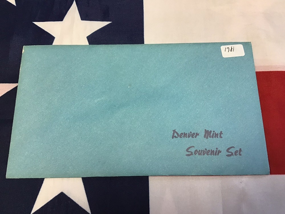 1981-D Official US Mint Souvenir Set with Envelope.