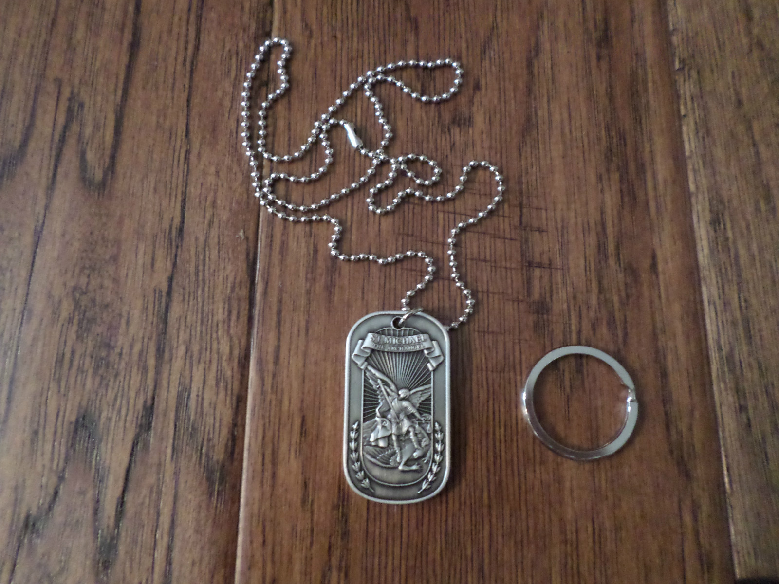 ST. MICHAEL ARCHANGEL RELIGIOUS DOG TAG MARINE CORPS ARMY NAVY AIR FORCE