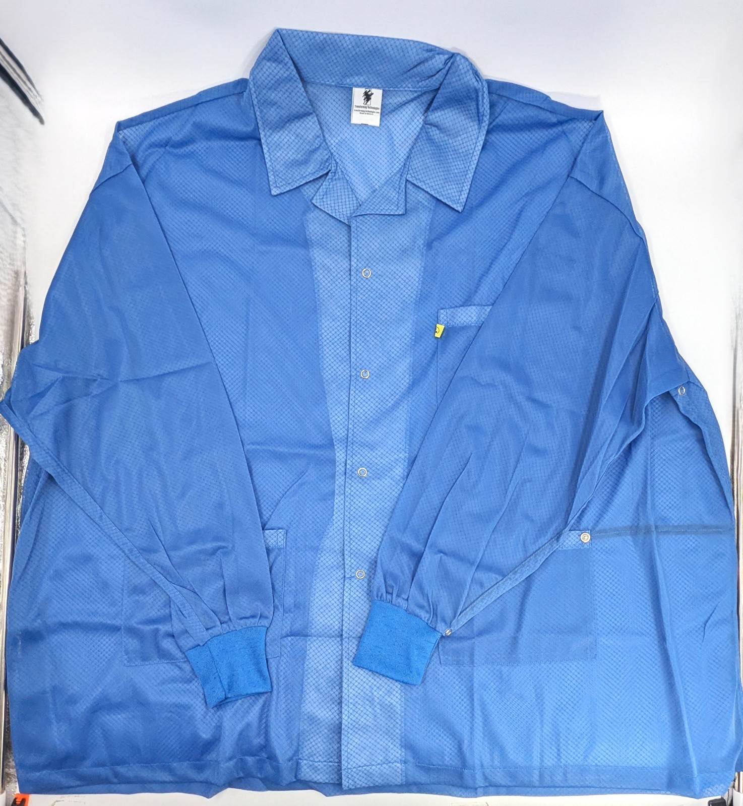 NOS! Transforming Tech ESD Jacket, Lightweight Poly-Carbon Blend 5XL Blue