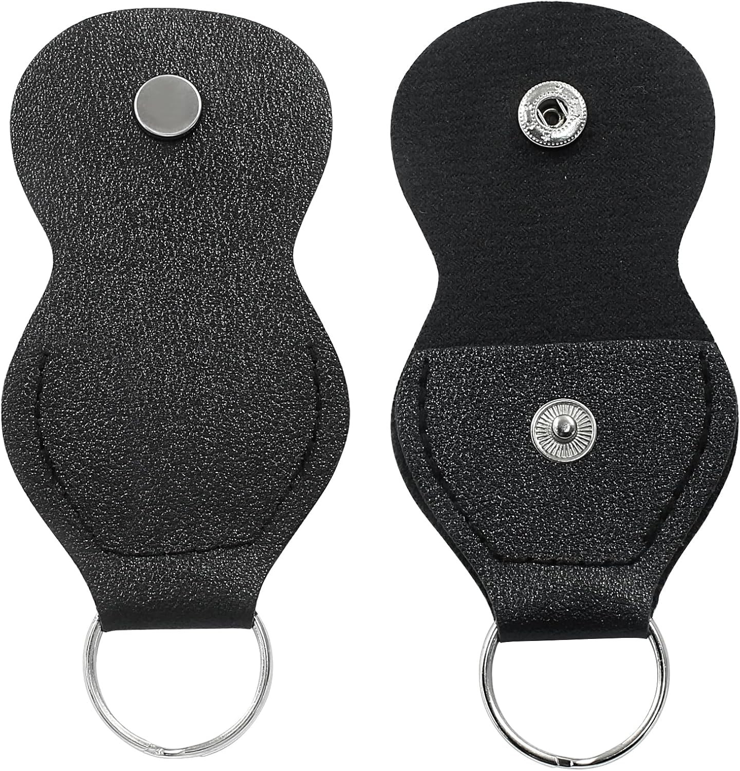 2 Pcs Guitar Picks Holder Case - Leather Guitar Picks Keychain Holder Cases Bag