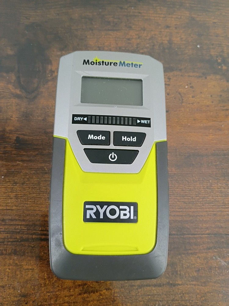 Ryobi E49MM01 Digital LCD Pinless Moisture Meter Tested Works!