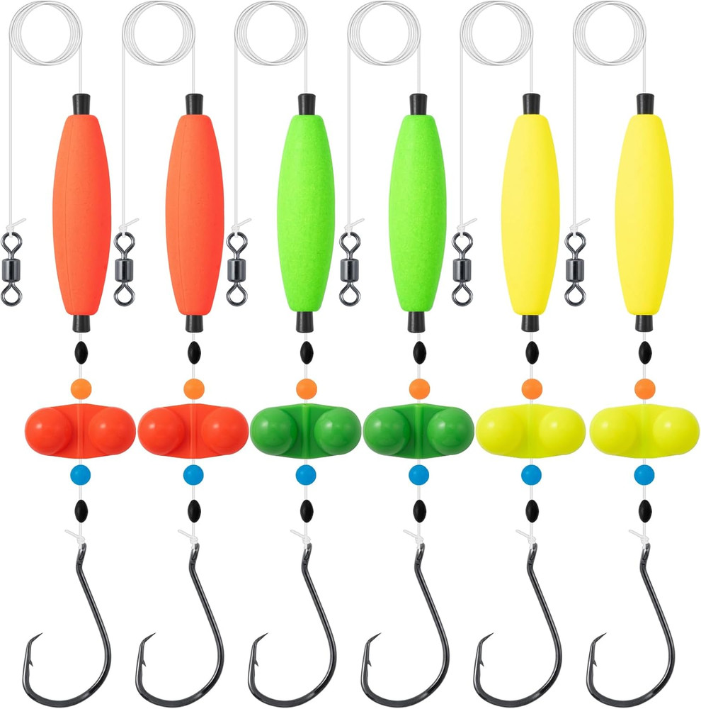 6PCS Catfish Rigs Catfish Float Rigs Catfishing Tackle Santee Rig Cir..