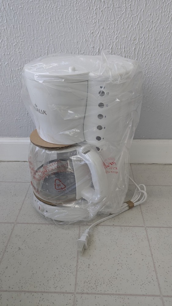 Gevalia Kaffe 12Cup Automatic Coffee Maker CM100 White NIB