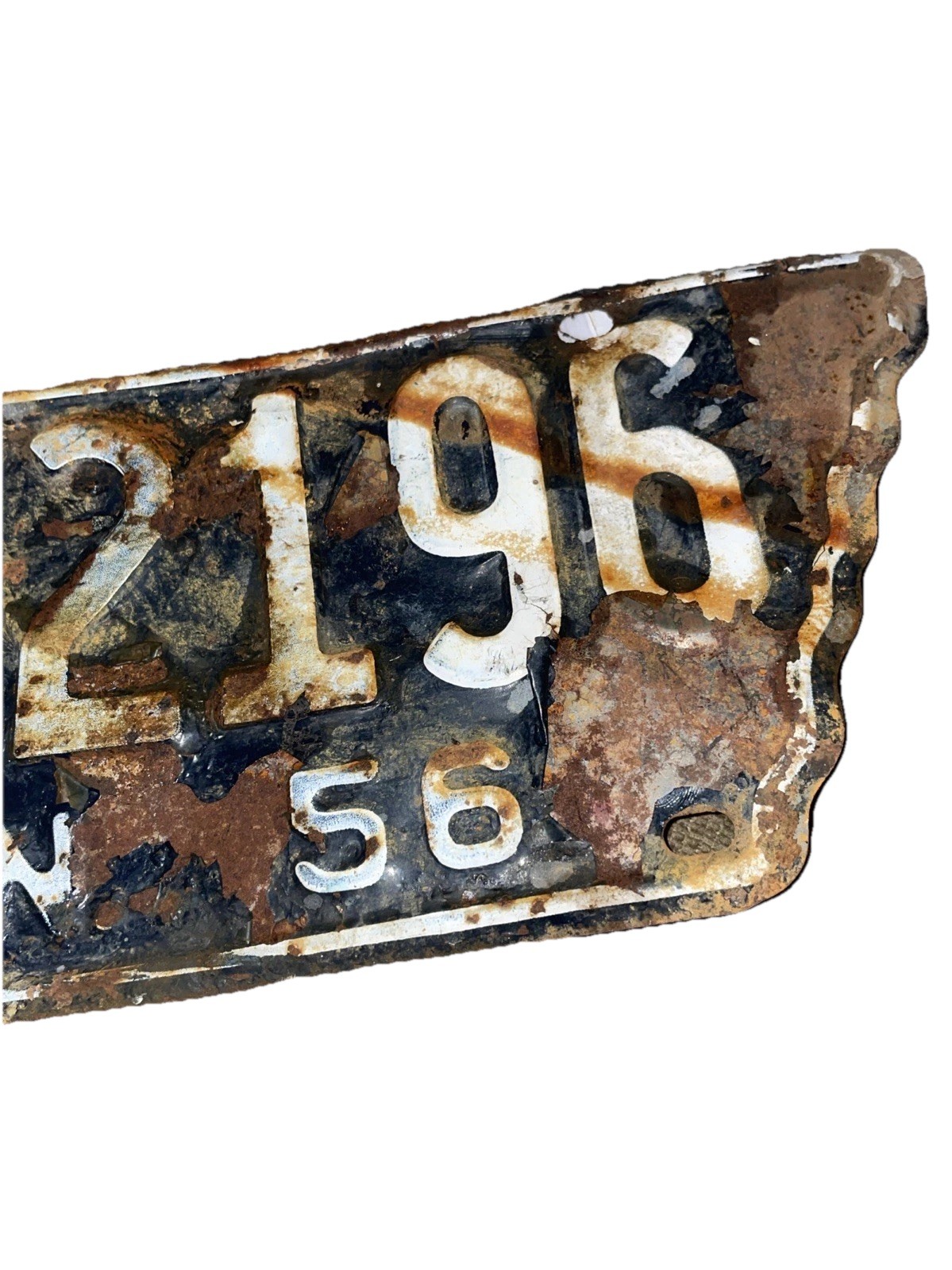 1956 TENNESSEE STATE TN SHAPED LICENSE PLATE
