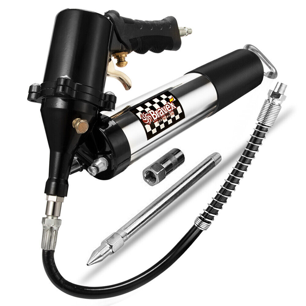 Air-Operated Grease Gun, Continuous Flow, Fully Automatic One Hand Operation