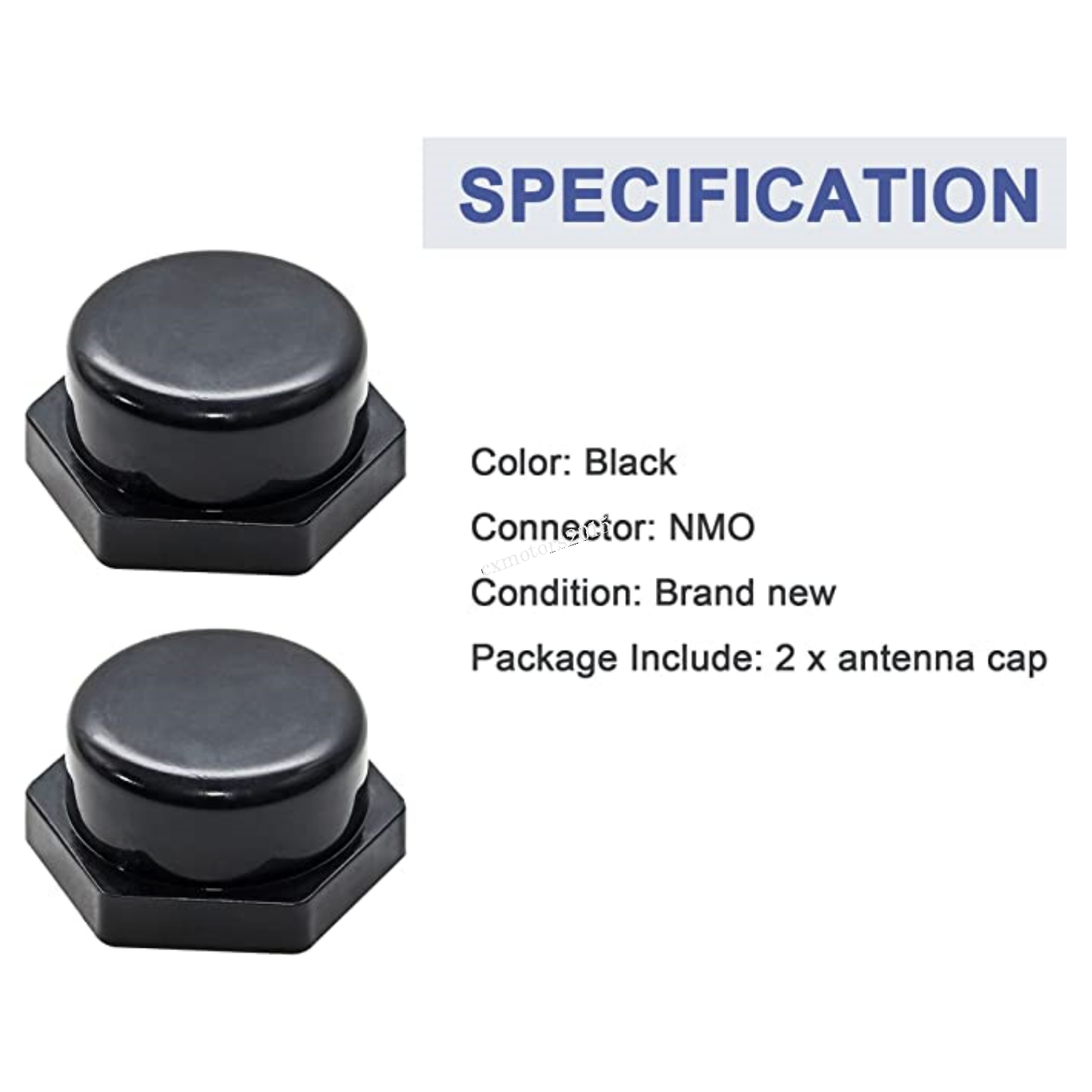 2 X Seal Dust Weather Rain Cap Cover To NMO CB HAM Radio Antenna Mount Protector