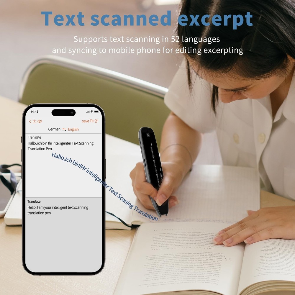 Scan Reader Pen,Translator Pen, Language Translator Device, Text to Speech, ...
