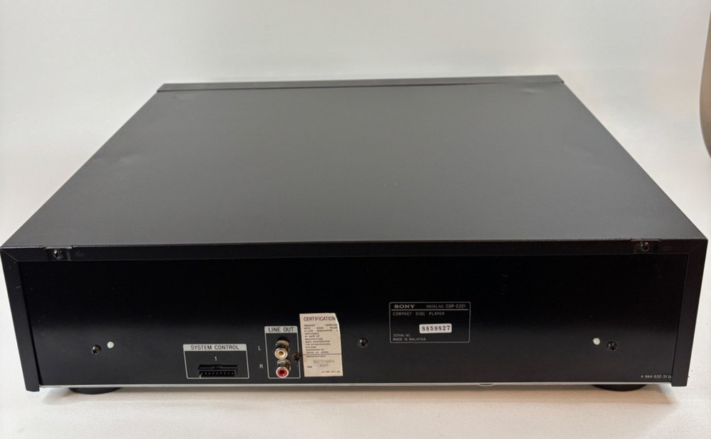 Sony CDP-C221 5-Disc CD Player Changer High Density Linear Converter – Untested