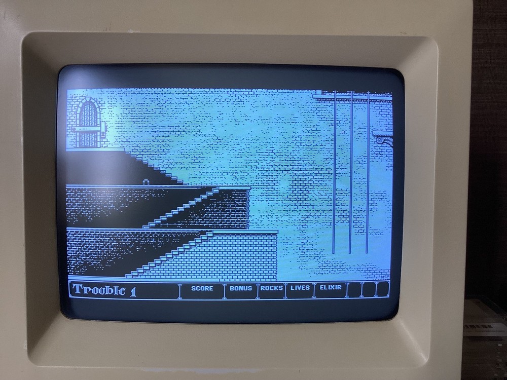 Vintage Macintosh Mac Program Game DARK CASTLE 800K Disk 512k, Plus, SE, Classic