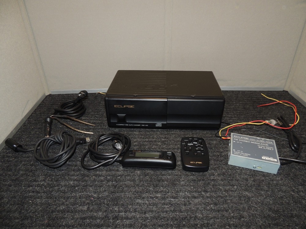 Eclipse 12 CD Disc Changer ESD-430 Remote Controller and Modulator QU-122A