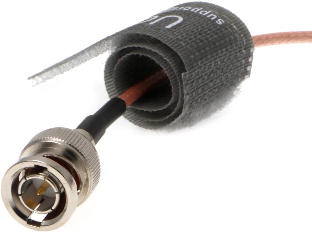 24'' Coax Cable BNC Right Angle BNC for Blackmagic HyperDeck Shuttle BMCC BMPC