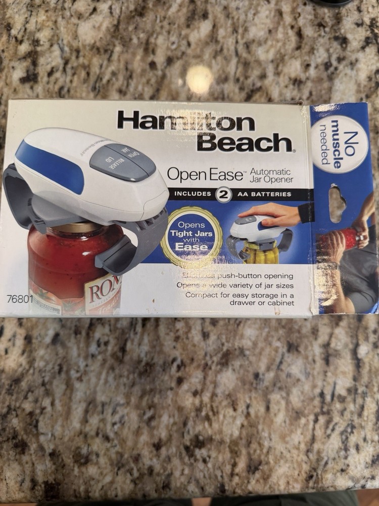 Hamilton Beach Open Ease Automatic Jar Opener 76801 Working Condition Tested