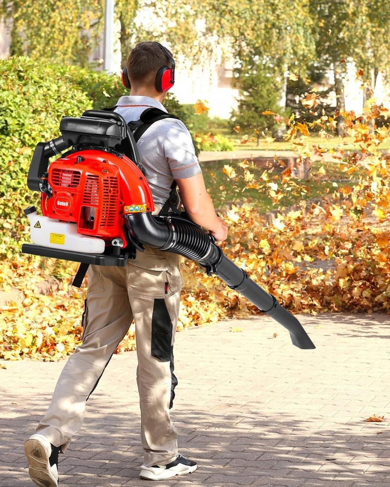 Professional Gas Powered Backpack Leaf Blower – 2-Stroke High-Performance 63CC